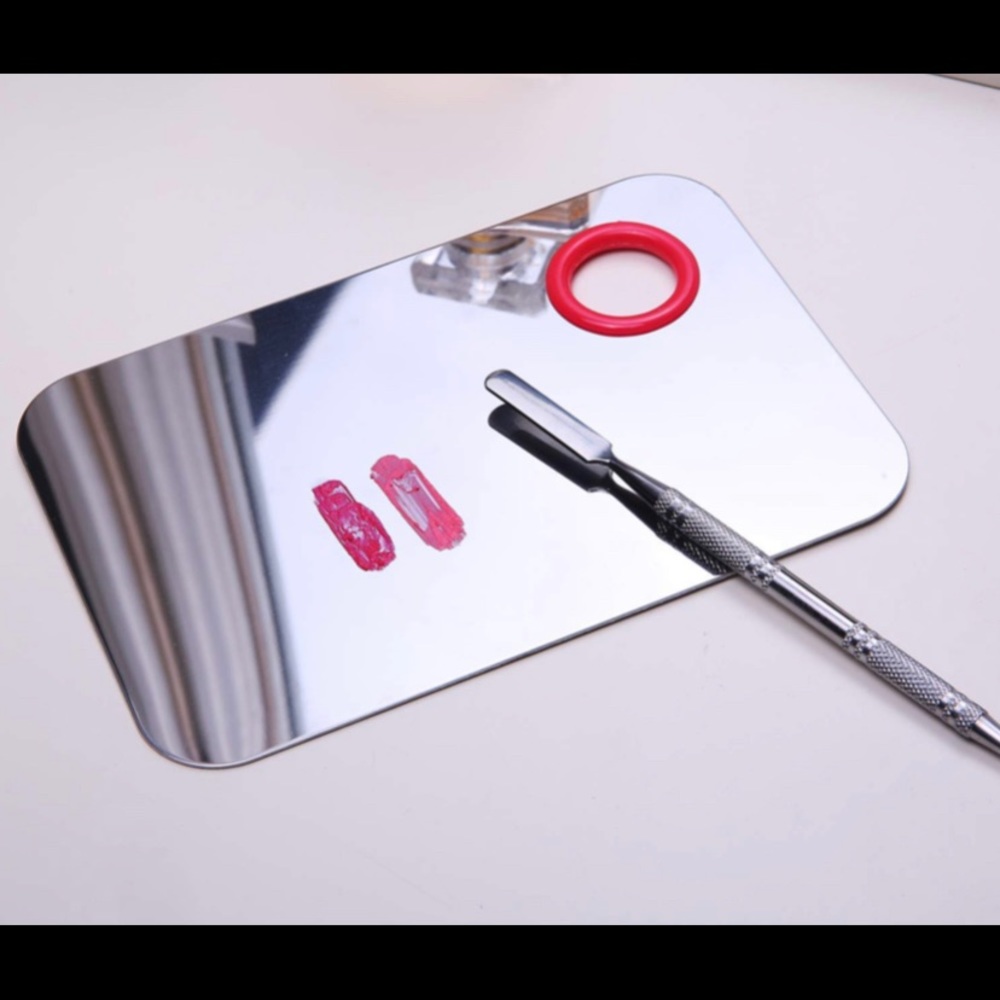 LMake Artist Palette -mirror finish black silicone